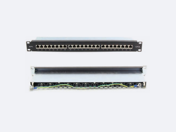 24口六类屏蔽配线架